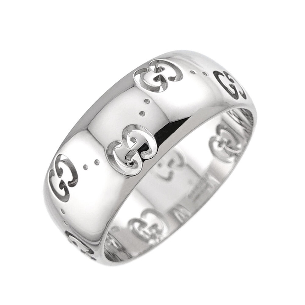 Gucci Icon Ring #19, 18K White Gold (750).